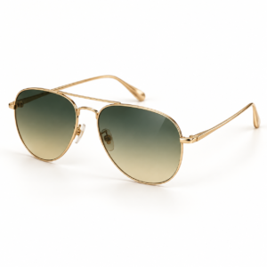 Gold aviator sunglasses